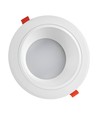 Outlet: 20W LED spotlight - Hull: Ø17 cm, Mål: Ø19 cm, 230V, IP44 våtrom & tak overheng