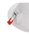 Outlet: 25W LED spotlight - Hull: Ø21 cm, Mål: Ø23 cm, 230V, IP44 våtrom & tak overheng