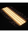 1,1W pr. stk. Vanntett varmhvit LED-modul - 12V DC, IP66, perfekt for skilt og spesialløsninger