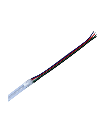 LED stripe samler til løse ledninger - 10mm, RGB COB, IP20, 5V-24V