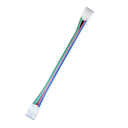 RGB+W LED strip Samler med ledning til LED stripe - 10mm, RGB+W COB, IP20, 5V-24V