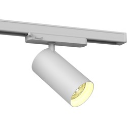Skinnesystem LED LEDlife 20W hvit skinnespot, Philips LED - 100 lm/W, RA 90, 3-faset