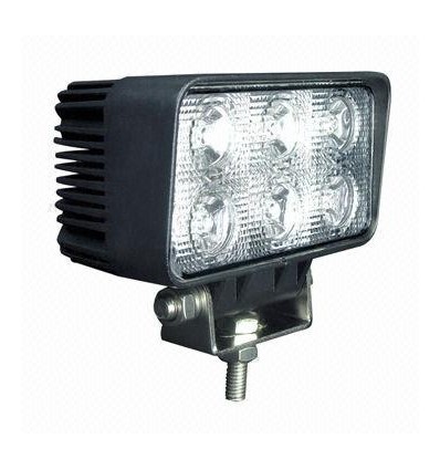 18W LED arbeidslys - Bil, lastebil, traktor, trailer, utrykningskjøretøyer, kald hvit, 12V / 24V