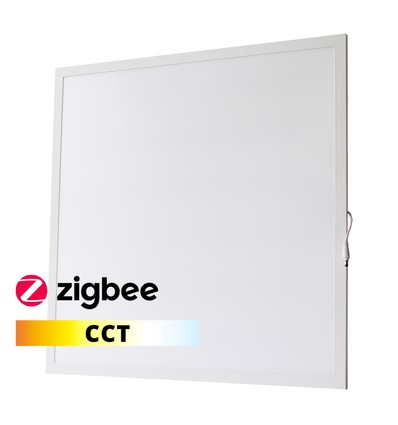 36W Zigbee CCT Smart Home LED-panel - Høyde:25mm, 60x60, CCT, hvit kant
