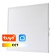 LEDlife 60x60 Wifi CCT Smart Home LED panel - 36W, Tuya/Smart Life, hvit kant