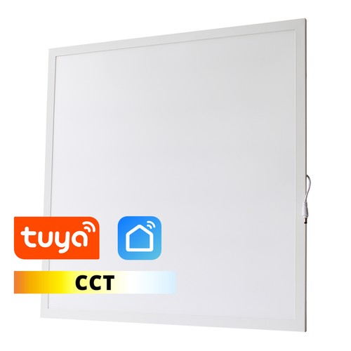 LEDlife 60x60 Wifi CCT Smart Home LED panel - 36W, Tuya/Smart Life, hvit kant