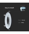 Downlight kit uten lyskilde - Høyde: Ø7 cm, Mål: Ø9,3 cm, Hvit, vælg MR16 eller GU10 fatning