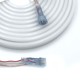 16W/m Vandtæt RGBIC Neon Flex strip - 5m, 96 LED pr. meter, 24V, 8x16, IP65