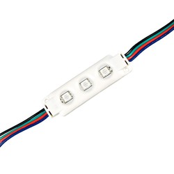 RGB LED strip 12V/24V IP68 (Vanntett) Vanntett RGB LED modul - 0,72W, IP67