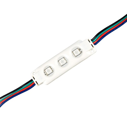0,72W Vanntett RGB LED-modul - 12V DC, IP67, perfekt for skilt og spesialløsninger