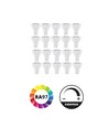 20 stk. downlight Inno88 - Inkl. 6W RA97 GU10, børstet aluminium, IP44, godkjent i isolasjon