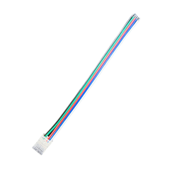 RGB+W LED strip tilbehør LED stripe samler til løse ledninger - 12mm, RGB+W COB, IP20, 5V-24V