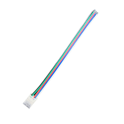 LED stripe samler til løse ledninger - 12mm, RGB+W COB, IP20, 5V-24V