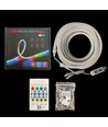 5m RGBIC Neon Flex komplett sett 8x16 neonflex - USB, Bluetooth app, fjernkontroll