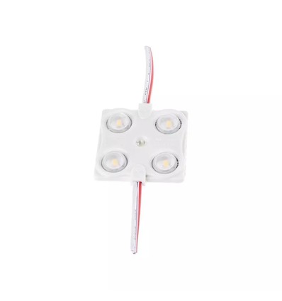 1,44W Vanntett blå LED-modul - 12V DC, IP68, perfekt for skilt og spesialløsninger