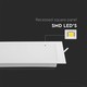 V-Tac 12W LED panel downlight - Hull: 15,5cm x 15,5cm, Mål: 17cm x 17cm, 230V