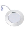 LEDlife Reco68 møbelspot RA92 - Hull: Ø5,6 cm, Mål: Ø6,8 cm, børstet stål, 2,7W, 12V DC