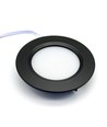 2,7W Ø6,8cm Reco68 møbelspot innfelling RA92 - 12V DC, Hull: Ø5,5 cm, Mål: Ø6,8 cm, Sort