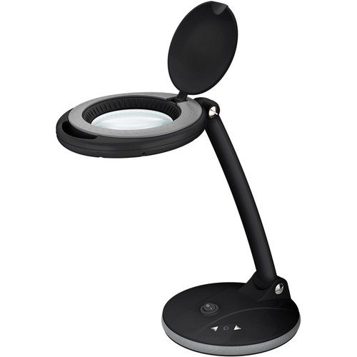 LED forstørrelseslampe 6W - Svart, bordlampe