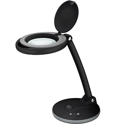 LED forstørrelseslampe 6W - Svart, bordlampe