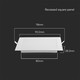 V-Tac 3W LED panel downlight - Hull: 8cm x 8cm, Mål: 9cm x 9cm, 230V