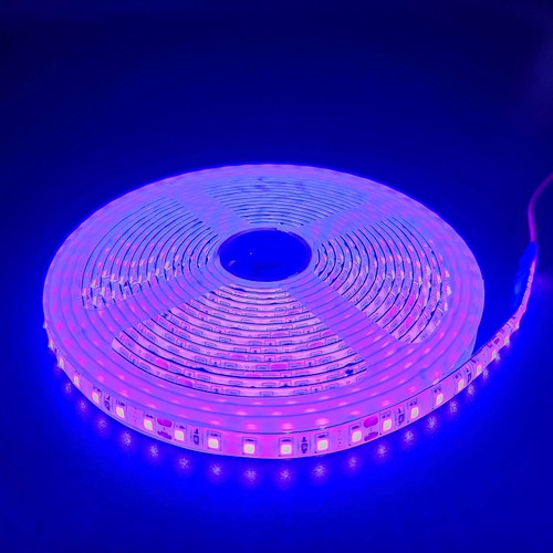 5m 10W/m Lilla LED-strip - 24V DC, IP65, 120 LED pr. meter