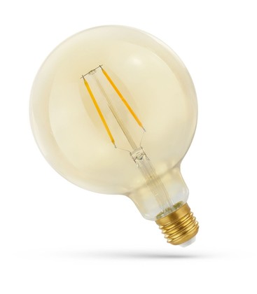 5,5W Smart Home LED globepære - Tuya/Smart Life, Google Home, Amazon Alexa kompatibel, Karbon filamenter, 12,5 cm, E27