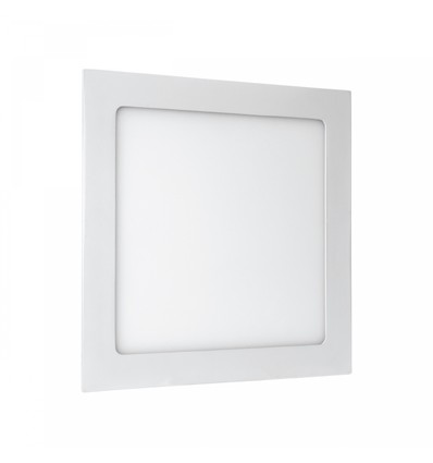 18W Ø22,5cm LED innfellingspanel - Hull: Ø20,5 cm, Mål: Ø22,5 cm, hvit kant