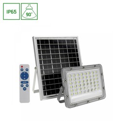 Spectrum LED Noctis Solaris lyskaster 50W - kald hvit, 90° IP65 IK08 170x127x22mm, grå