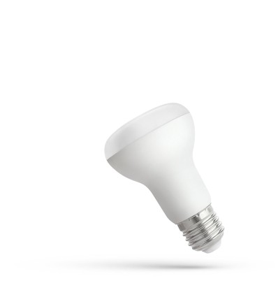 E27 8W R63 LED pære - 720lm, 6000K, 120 grader, kald hvit