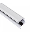 100cm 3-faset skinne til innbygging - Hvit, SPS 2, aluminium, IP20, til 230V skinnesystem