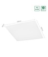 60x60 LED panel, 30W - 143lm/W, 4000K, hvit ramme, 5 års garanti