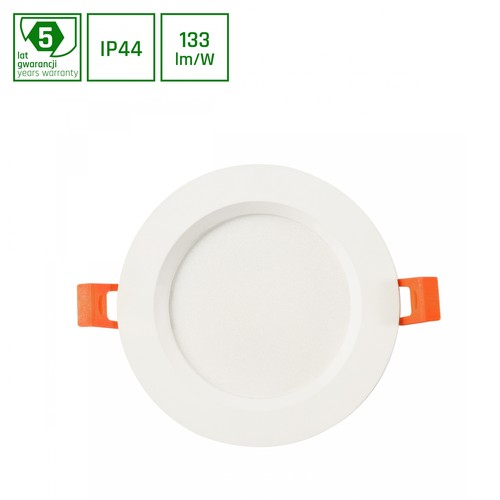 DURE MAX 12W - Kald Hvit, 230V, 110°, IP44, IK06, Ø140x30, Hvit Rundt