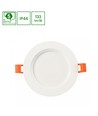 12W Ø14cm DURE 3 MAX downlight panel - 133lm/W, IP44 våtrom, hvit, Hull: Ø11cm, 5 års garanti
