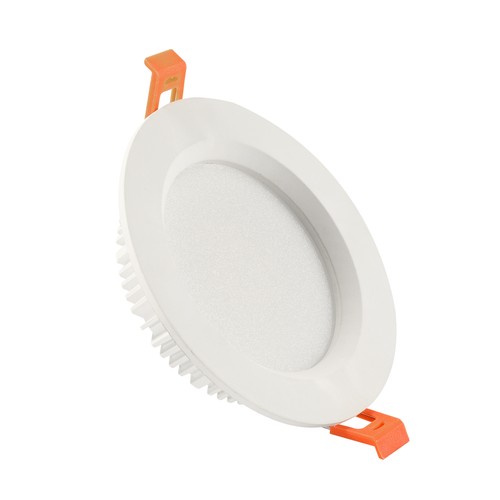 12W Ø14cm DURE 3 MAX downlight panel - 133lm/W, IP44 våtrom, hvit, Hull: Ø11cm, 5 års garanti