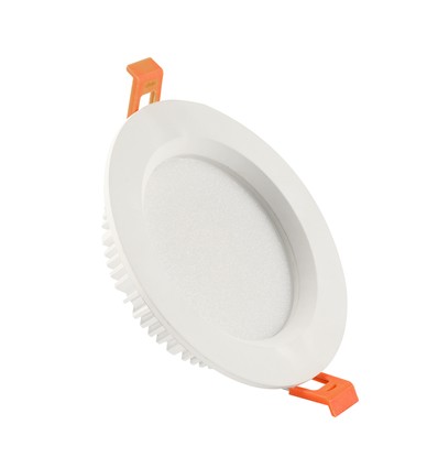 12W Ø14cm DURE 3 MAX downlight panel - 133lm/W, IP44 våtrom, hvit, Hull: Ø11cm, 5 års garanti