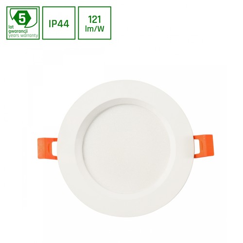 Dure 3 Max innendørs downlight 28W - kald hvit, 230V, 110°, IP44, IK06, Ø230x30, hvit, rund