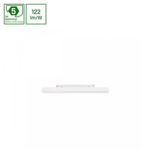 8W dimbar SHIFT Line S skinnebelysning - 100°, hvit, DALI