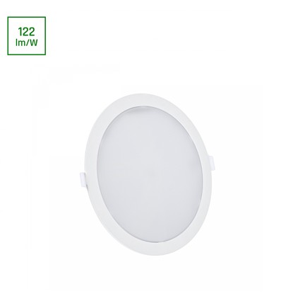 18W Ø22cm Algine 2-i-1 innfelt panel - 122lm/W, 4000K, rund