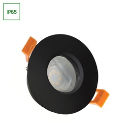 Produsenter Fiale IV GU10 Rund Svart - IP65 (LED Armatur/lampe uten lyskilde)