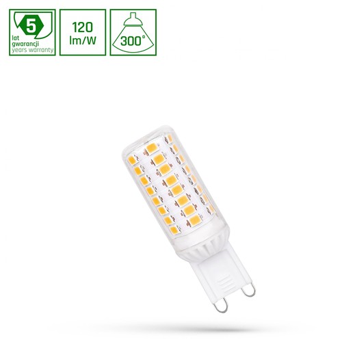 LED 4,2W G9 230V - Varm Hvit, Premium, Spectrum