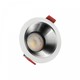 Fiale Comfort Antiblend GU10 - 250V, IP20, Ø85x50mm, Hvit Rundt, Reflektor Sølv, Justerbar, LED Armatur/lampe uten lyskilde