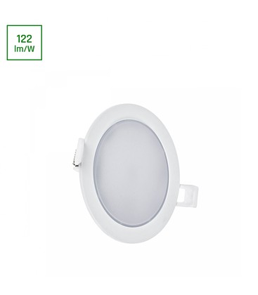 Algine 2i1 Overflate-Innsenket Downlight 6W - 560lm, Nøytral Hvit, 230V, IP20, Rund