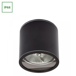 Elprodukter CHLOE AR111 GU10 - IP44, 118x114, rund, svart (LED Armatur/lampe uten lyskilde)