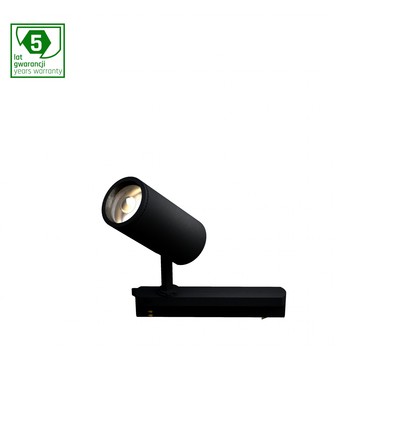 32W 3-faset skinnespot, RA90 - 20-55° spredning, Sort, Osram LED, 3000K, IP20 innendørs