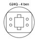 G24Q til E27 adapter