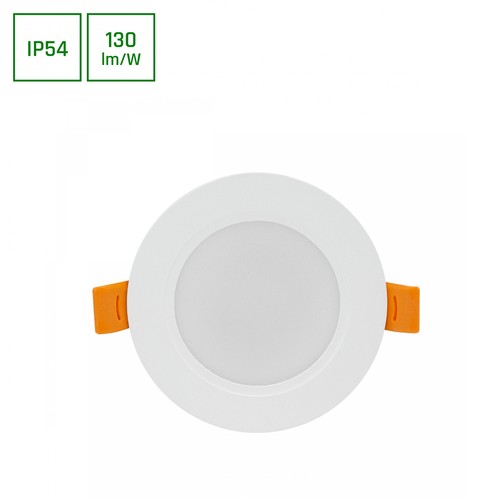 Dure 3 Innendørs Downlight 5W - Nøytral Hvit, 230V, 110°, IP54, IK06, 95x31, Hvit, Rund, Integrert Driver