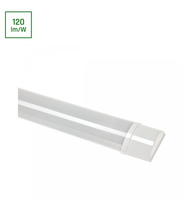 Viga Linear 900mm 20W - Kald hvit, 230V, 120°, IP20, 76x900x26mm, hvit