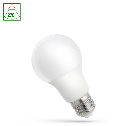 LED 230V 9W E27 - Kald Hvit, Spectrum