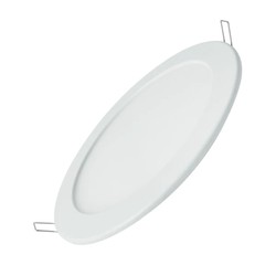 LED belysning Outlet: 16W LED indbygningspanel - Hul: Ø16 cm, Mål: Ø17 cm, 230V